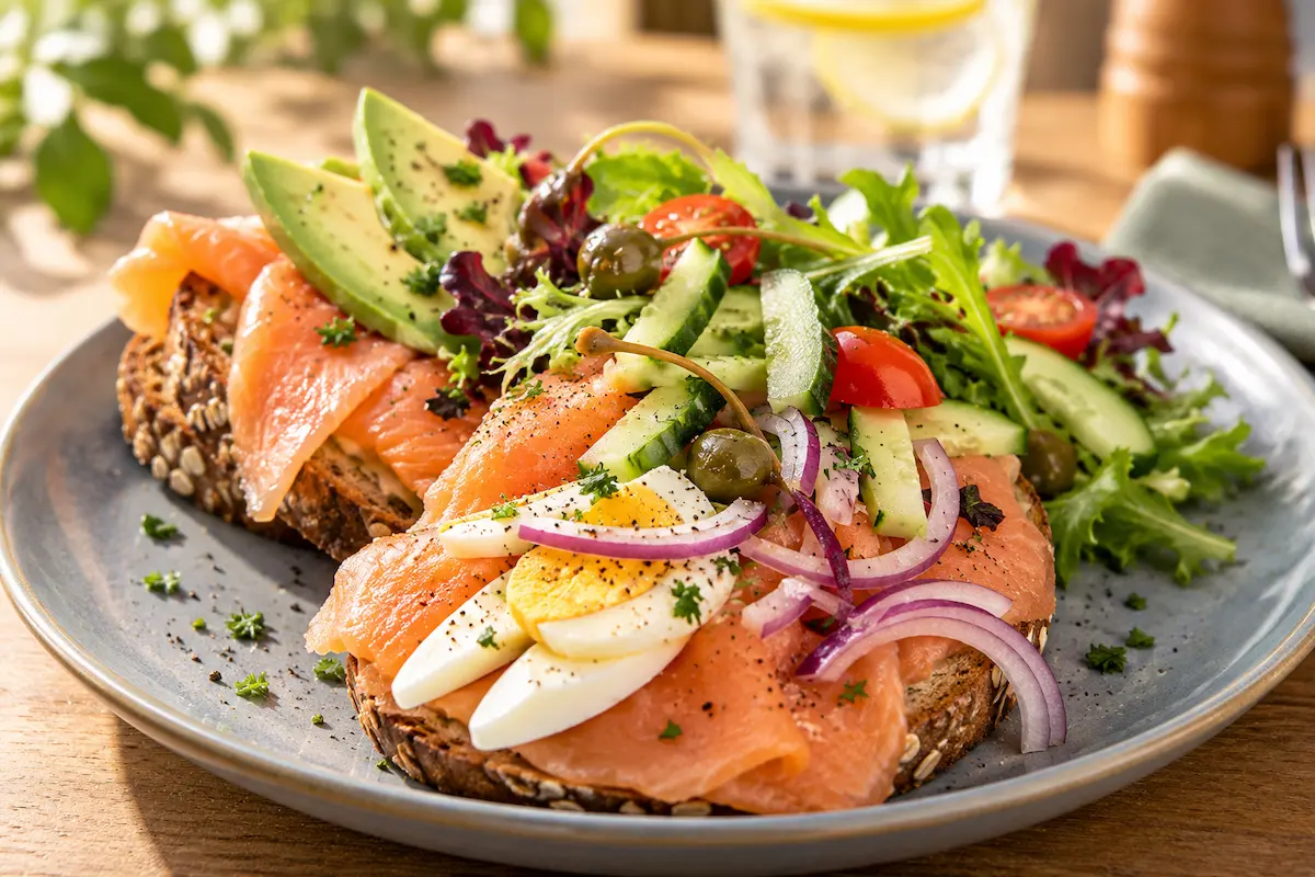 Belegde Dikke Bammen – Gerookte zalm